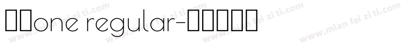 可濑one regular字体转换